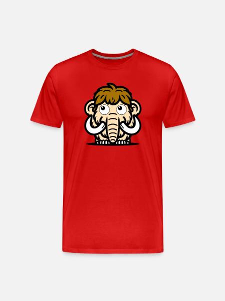 Mammoth - Men's Premium Organic T-Shirt - red