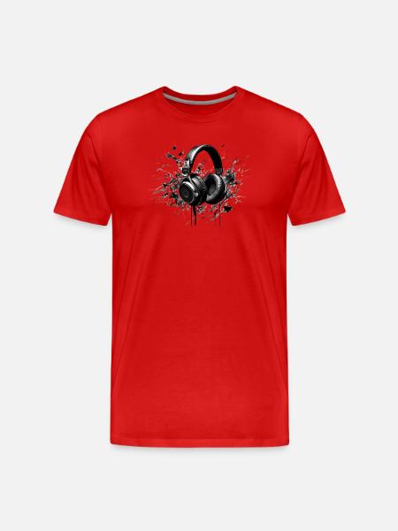 Der fleischgewordene Klang - Männer Premium Bio T-Shirt - Rot