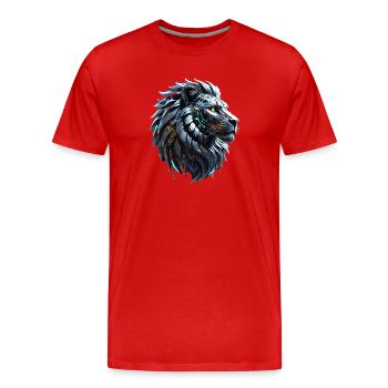 Un adorable défilé d’oiseaux de dessin animé - T-shirt bio Premium Homme - rouge - Devant - Damien (186cm)