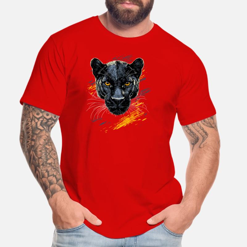 Panther Leopard Raubkatze Süße Großkatze Panter Männer Premium Bio T-Shirt