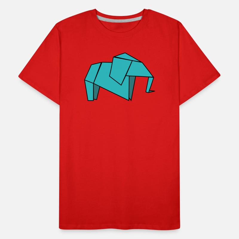 Origami Éléphant T-shirt bio Premium Homme