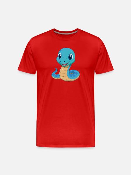 Bébé serpent boa - T-shirt bio Premium Homme - rouge