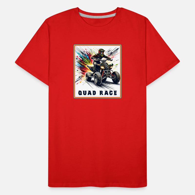 Quad Race – Speed Explosion Men's Premium Organic T-Shirt