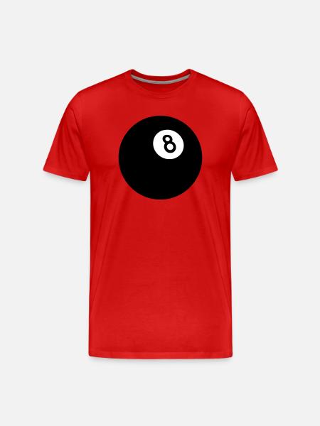 Black Eight - Men's Premium Organic T-Shirt - red