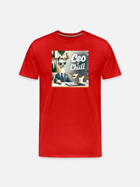 CEO of Chill - Männer Premium Bio T-Shirt - Rot