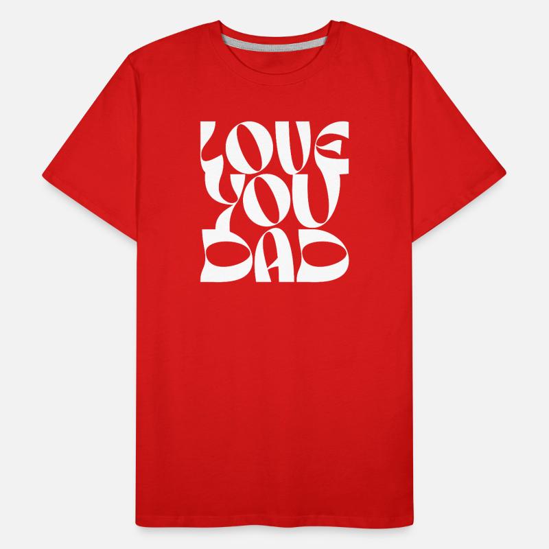 Design d’impression audacieux Love You T-shirt bio Premium Homme