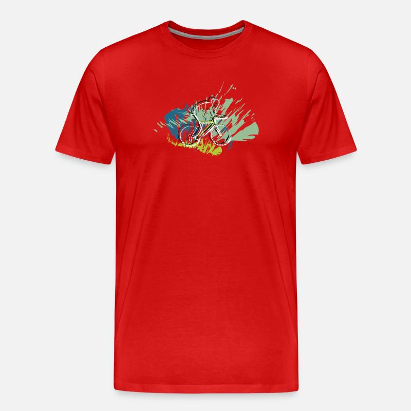 Radfahrer 2025 - Männer Premium Bio T-Shirt - Rot