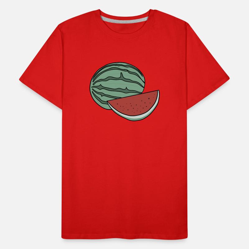 Délicieux fruit pastèque T-shirt bio Premium Homme
