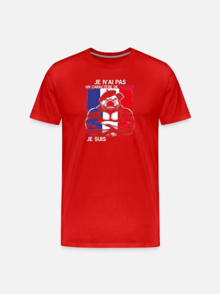 SCHWEINEKOPF - Männer Premium Bio T-Shirt - Rot