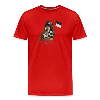 Ulmer Spatzen - T-shirt bio Premium Homme - rouge - Devant - Damien (186cm)