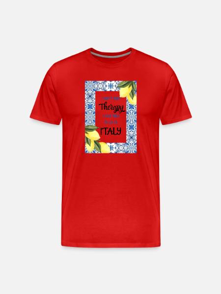 Italien Reise - Männer Premium Bio T-Shirt - Rot