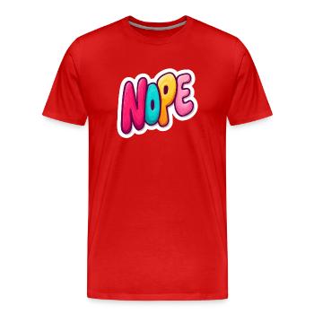 Non - T-shirt bio Premium Homme - rouge - Devant - Damien (186cm)