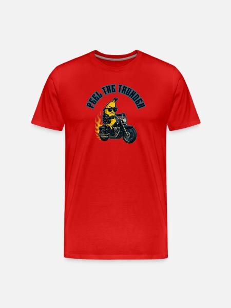 Banana biker - Men's Premium Organic T-Shirt - red
