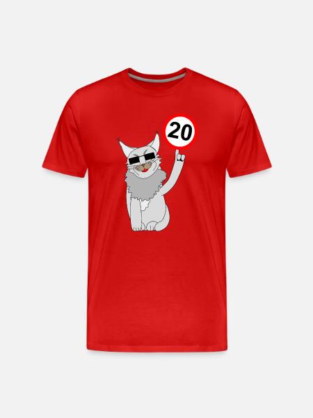 Birthday 20 - Men's Premium Organic T-Shirt - red