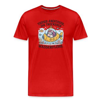 Sous-marin sous-marin sous-marin licorne - T-shirt bio Premium Homme - rouge - Devant - Damien (186cm)