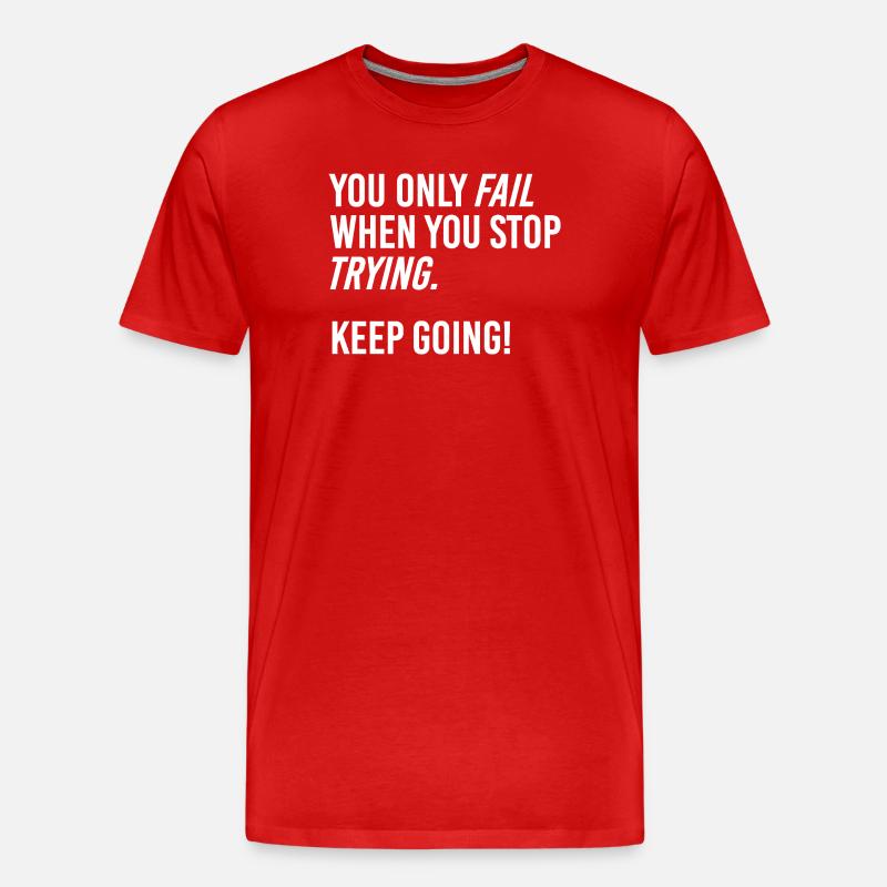 Keep going - Men's Premium Organic T-Shirt - red
