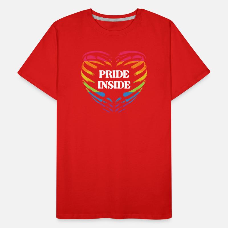LGBT Pride Monat - Pride Inside Männer Premium Bio T-Shirt