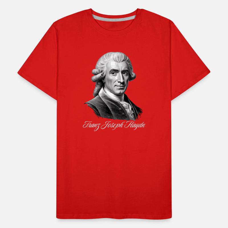 Franz Joseph Haydn - Portrait du compositeur T-shirt bio Premium Homme