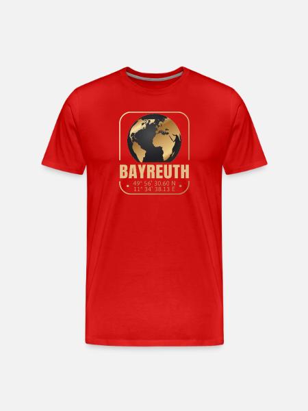 Bayreuth - Männer Premium Bio T-Shirt - Rot