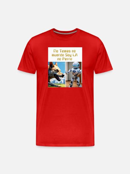 Ami I.A - Men's Premium Organic T-Shirt - red