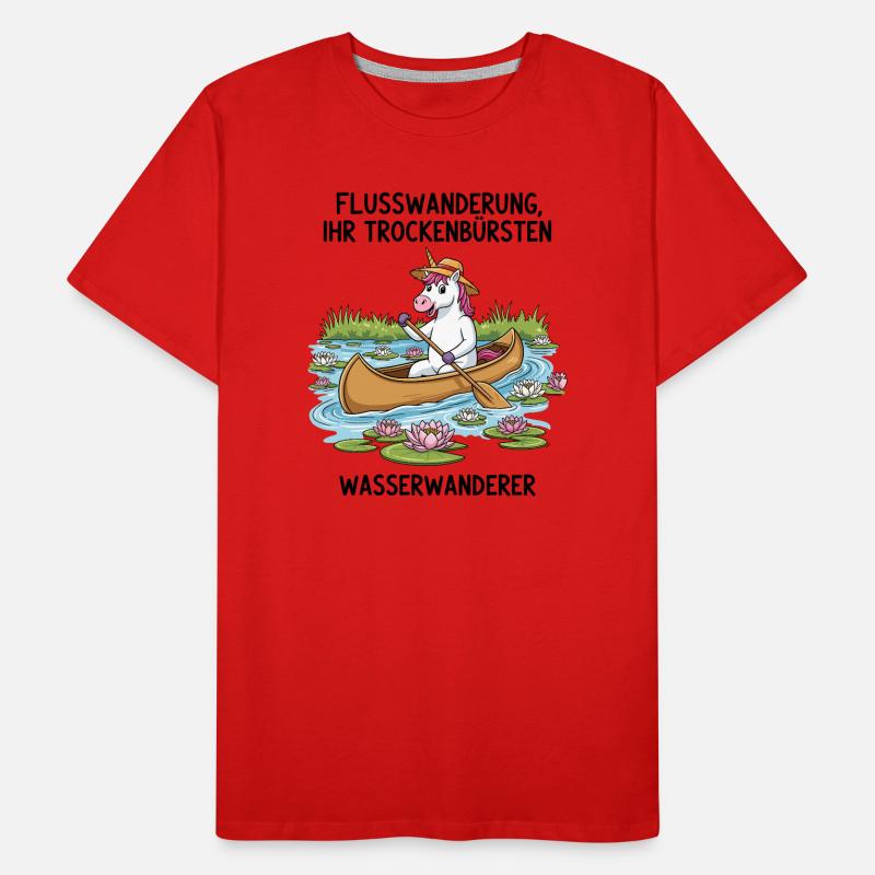 Excursion en canoë Licorne T-shirt bio Premium Homme