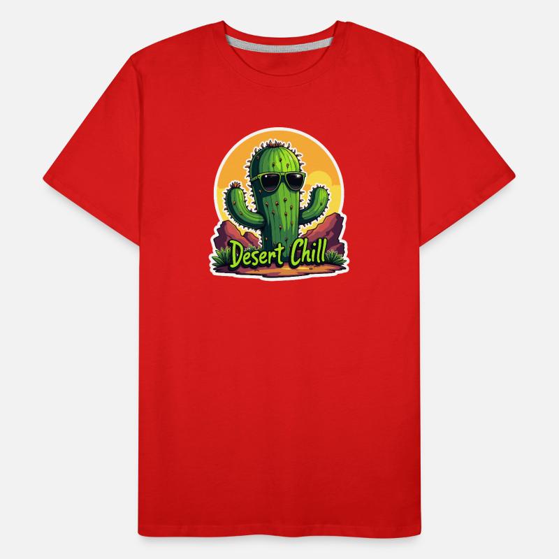 Cool Cactus Desert Vibes Men's Premium Organic T-Shirt