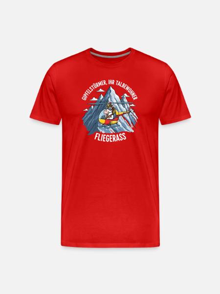 Unicorn Pilot - Men's Premium Organic T-Shirt - red