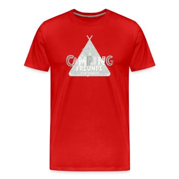 Camping friends forever. Best Camping Friends - Men's Premium Organic T-Shirt - red - Front - Damien (186cm)