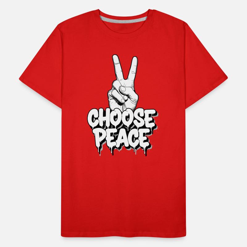 Wählen Sie Peace Graffiti Männer Premium Bio T-Shirt