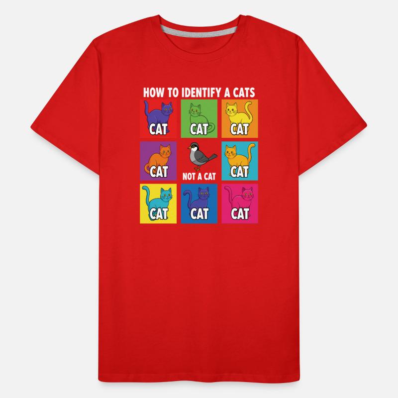 Cat Identification Guide Men's Premium Organic T-Shirt