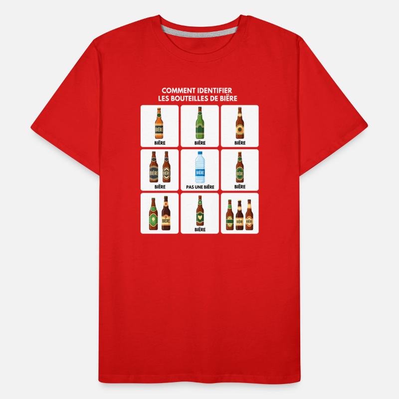 Bier-Identifizierungs-Guide Männer Premium Bio T-Shirt