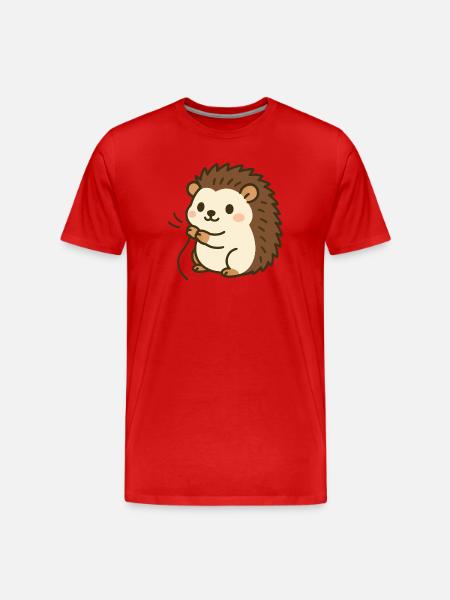 Câlin Stinger Hérisson Bébé - T-shirt bio Premium Homme - rouge