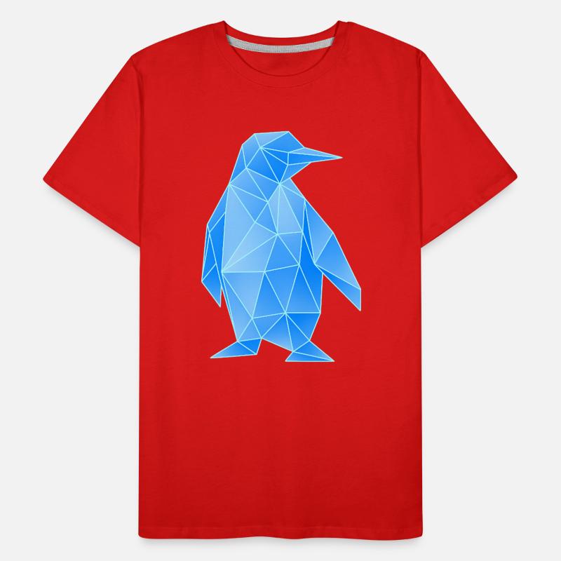 Diamant Pinguin Geometrisches Design Männer Premium Bio T-Shirt
