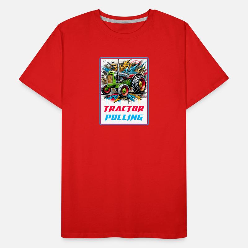 Tractor Pulling Power Men's Premium Organic T-Shirt