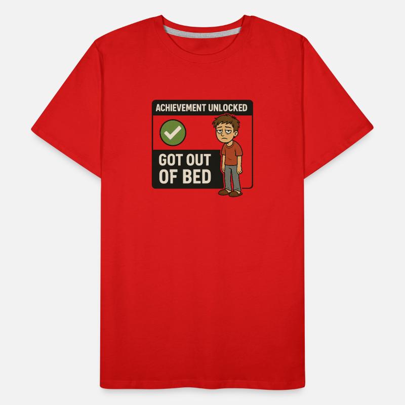 Succès débloqué - Sorti du lit T-shirt bio Premium Homme