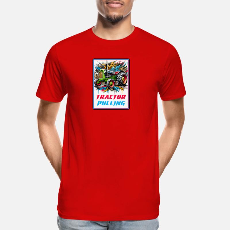 Tractor Pulling Power Men's Premium Organic T-Shirt
