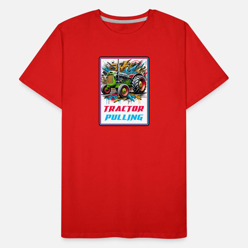 Tractor Pulling Power Men's Premium Organic T-Shirt
