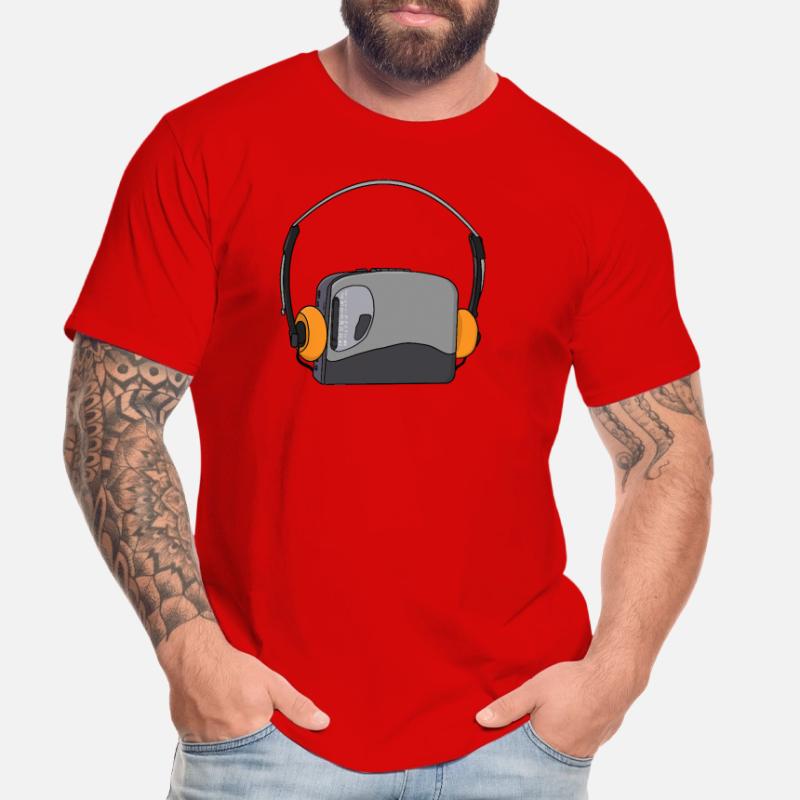 Cool Portable Cassette Audio Player Men's Premium Organic T-Shirt
