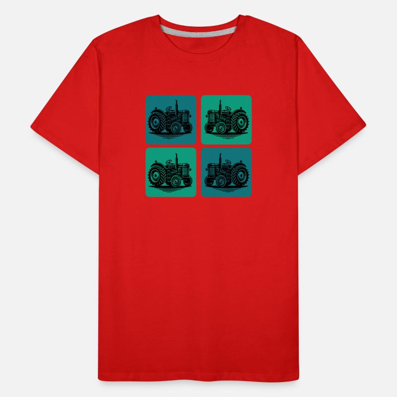 Conception du tracteur T-shirt bio Premium Homme