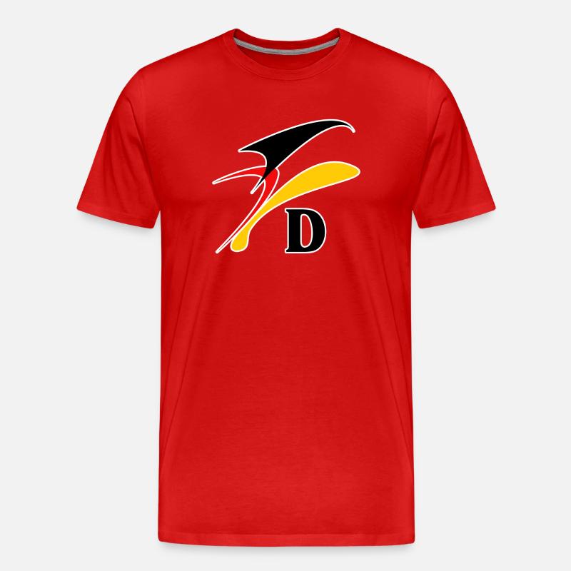 DL9 - Männer Premium Bio T-Shirt - Rot
