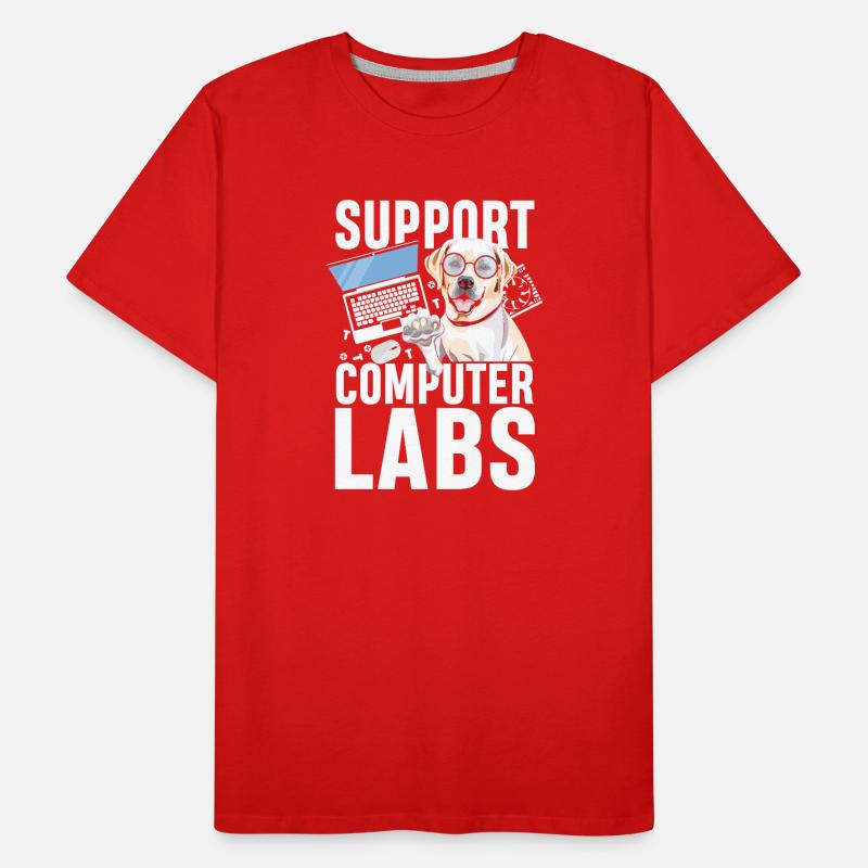 Support computer labs Männer Premium Bio T-Shirt