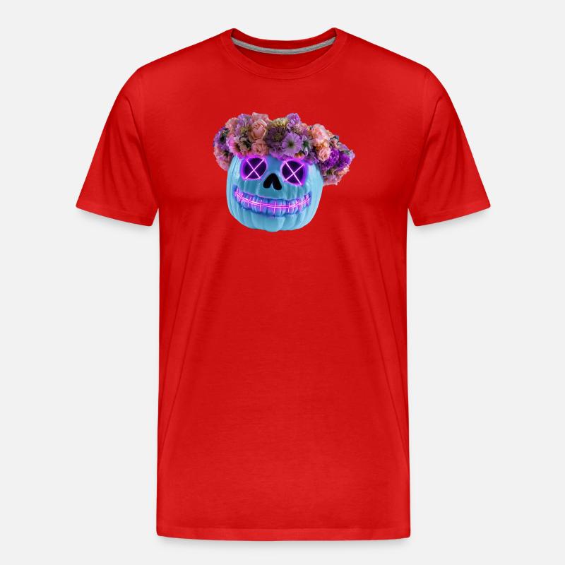Blüte & Untergang - Männer Premium Bio T-Shirt - Rot