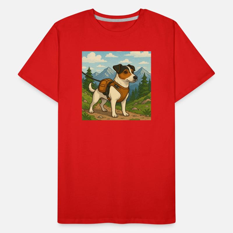 Jack Russel Wanderer Männer Premium Bio T-Shirt