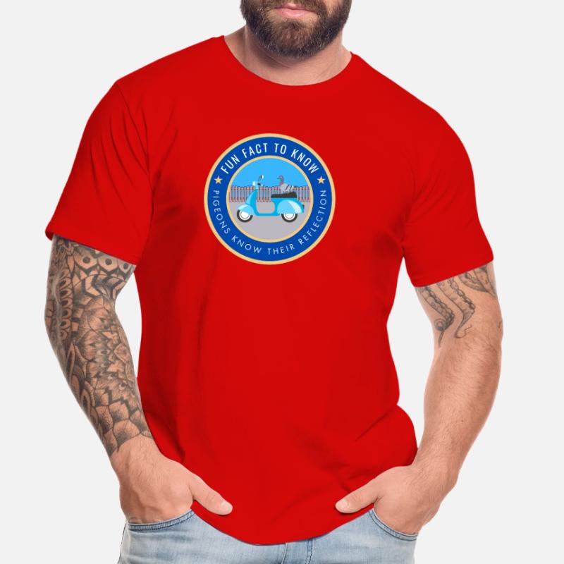 Pigeons know their reflection Men's Premium Organic T-Shirt