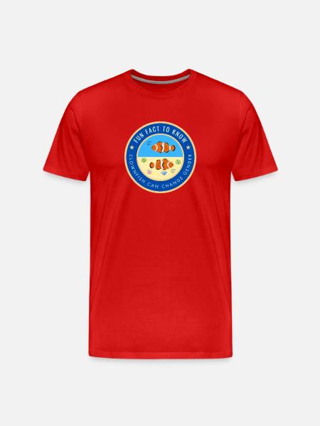Clownfish can change gender - Men's Premium Organic T-Shirt - red