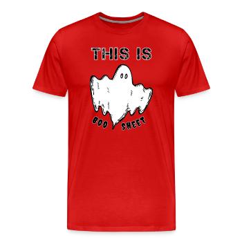This is a boosheet - Men's Premium Organic T-Shirt - red - Front - Damien (186cm)