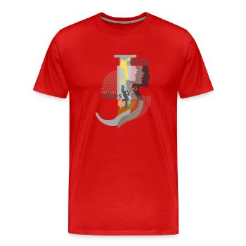 Jazz - Männer Premium Bio T-Shirt - Rot - Vorne - Damien (186cm)