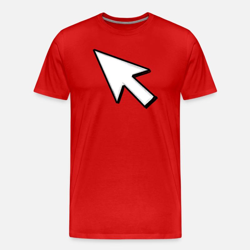 Cursor: Click mich! - Männer Premium Bio T-Shirt - Rot