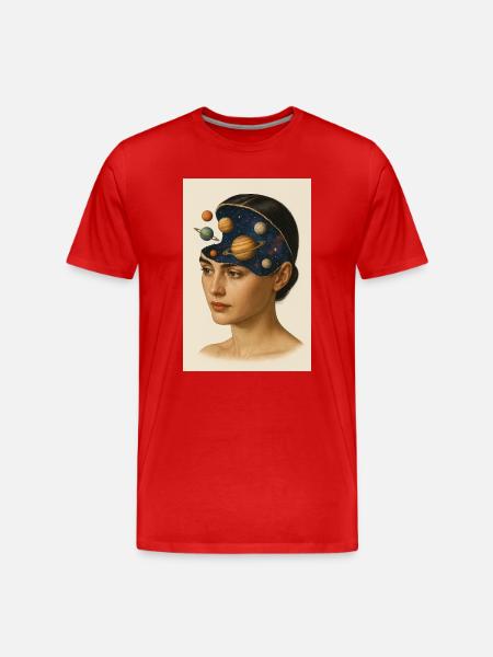 Astronomy Mind - Men's Premium Organic T-Shirt - red