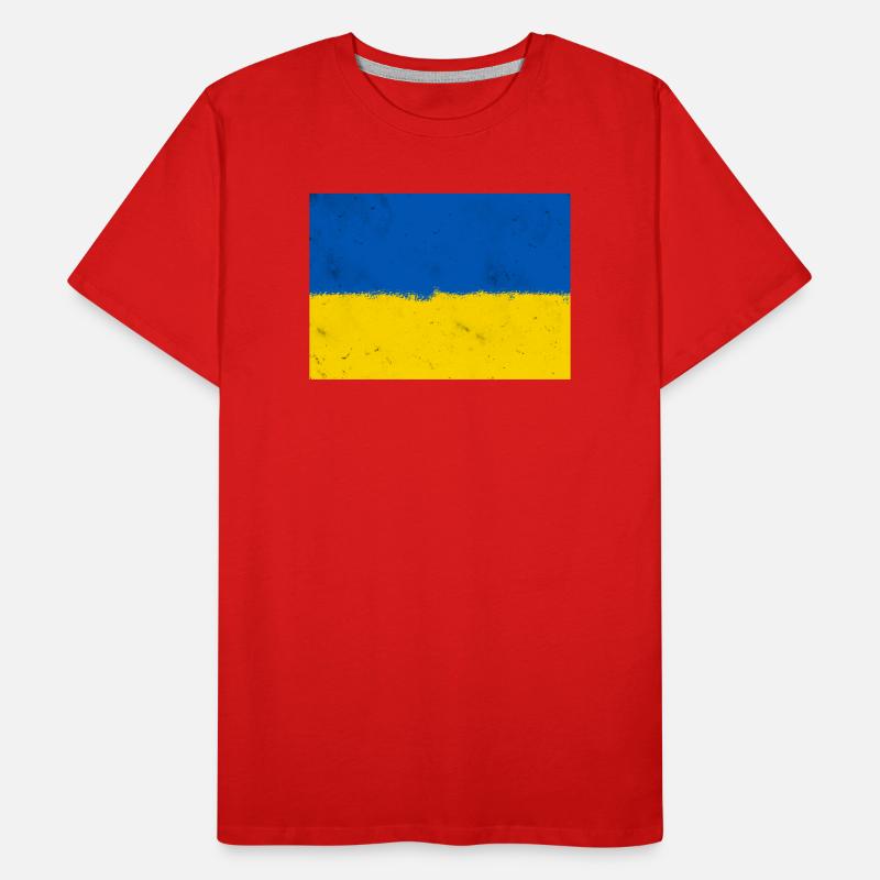 Drapeau de l’Ukraine T-shirt bio Premium Homme